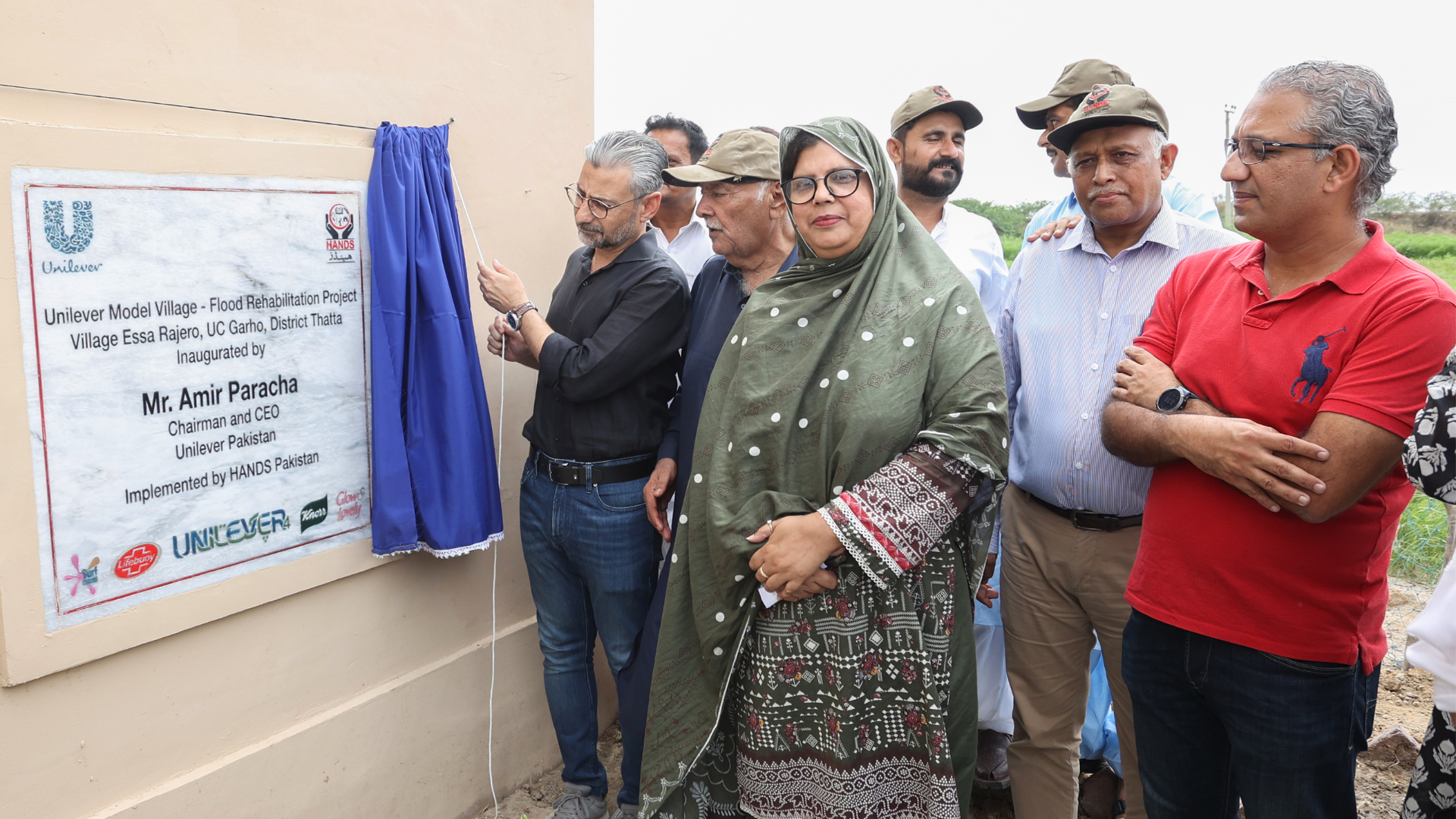 Chairman and CEO Unilever Pakistan at the launching ceremony of Thatta Modern Village