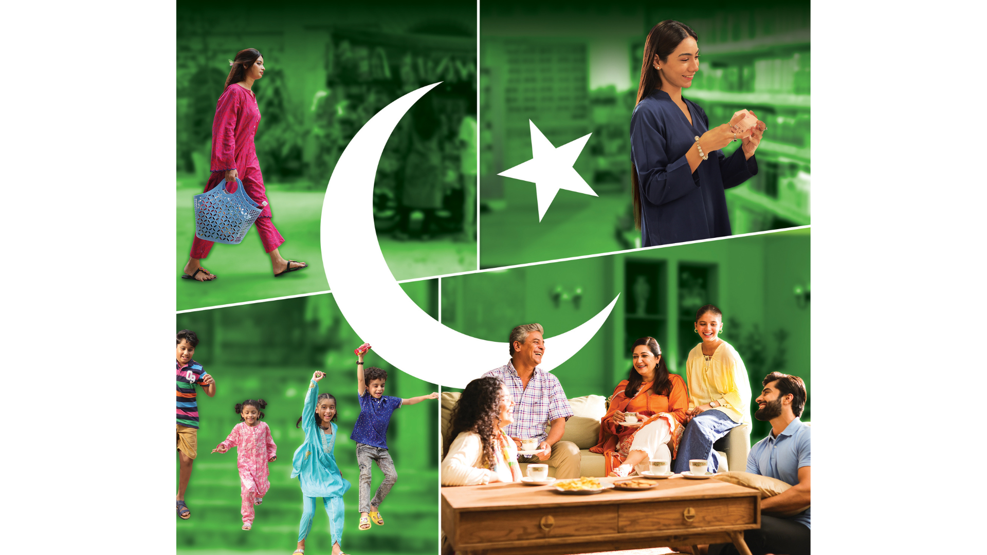 Diverse group of people from Pakistan representing different backgrounds.