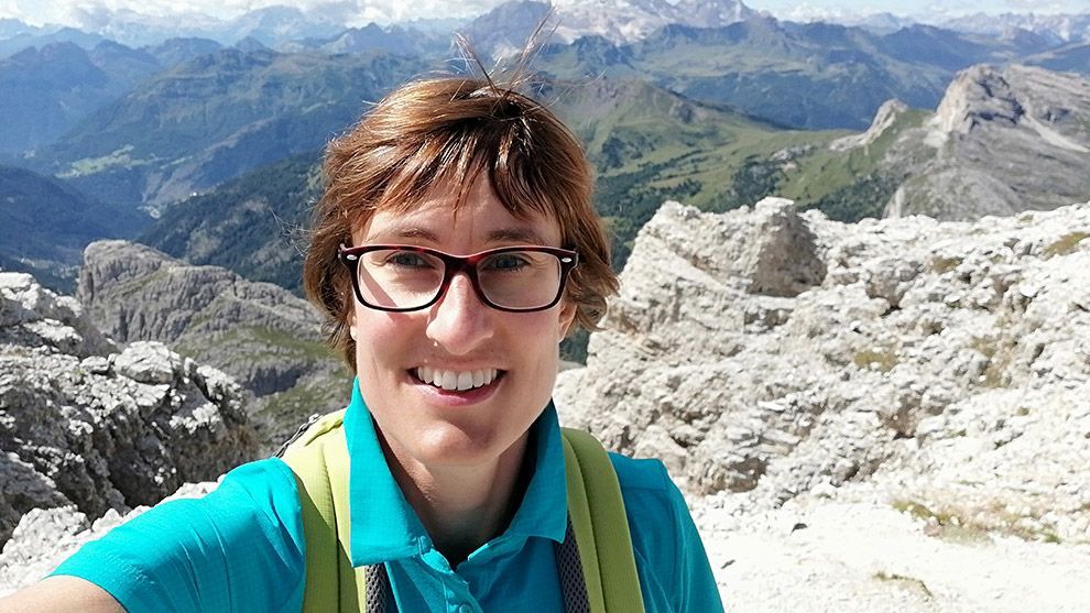 A photo of Serena Pezzia, a woman working in science at Unilever 